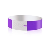 Event Wristbands, 100pcs Paper like Bracelets, Purple, Orange or Yellow
