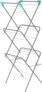 Everyday Requisite 3-Tier Clothes Airer, Indoor Clothes Drying Rack with 14 m Washing Line, Silver