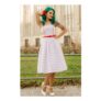 Evie Summer Striped Strapless Dress
