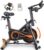 Exercise Bike with LCD Display, Spin Bike with APP, 0-100% Magnetic Resistance, Dumbbell Rack, Exercise Bikes for Home Gym Use, 15kg Flywheel, 160KG Weight Capacity
