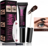 Eyebrow Tint Dark Tattoo Brown – Waterproof Semi-Permanent Colour Brow Tattoo Gel Lasts up to 3 Days Peel off Eyebrow Gel Tint Natural Eyebrow Makeup Gift for Women (02)