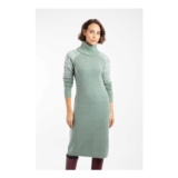 Ezzie Womens Fair Isle Roll Neck Knitted Dress