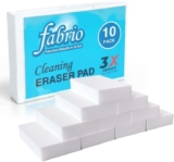 FABRIO Cleaning Eraser Sponges – Pack of 10 (3 x Denser) – Sold by ANSIO Direct FBA