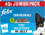 FELIX Original Fish Selection in Jelly Wet Cat Food 40x85g