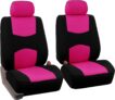 FH GROUP SEAT PROTECTOR SET FRONT FLAT WEAVE Pink