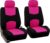 FH GROUP SEAT PROTECTOR SET FRONT FLAT WEAVE Pink