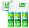 FIBE Prebiotic Soda Boosts Immune System Low Calories Vitamin B&C Vegan & Gluten Free Recyclable & Sustainable – 12 x 250ml (12x, Lush Limeonade)