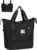 FIORETTO Womens Expandable Gym Tote Bag Duffle Bag with Wet Pocket, Travel Bag Weekend Overnight Bags with Double Shoulder Strap, Water-Resistant Carry On Hospital Holdalls for Women Black