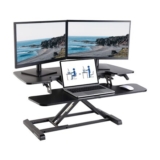FLEXISPOT Height-Adjustable Desk Attachment, Office Seat, Standing Computer Desk