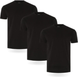 FM London 3/5-Pack Mens T Shirt – Premium Weight T-Shirts for Men with Lightly Fitted Design – Super Soft – Made with 100% Cotton – Stretch Fit for Any Occasion – Durable Comfort Fit
