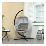 FREE DELIVERY-Garden Hanging Egg Chair with Stand & Cushion
