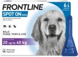 FRONTLINE Spot On Flea & Tick Treatment for Large Dog (20-40kg) 6 Pipettes