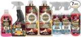Fabulosa All-in-One General Household Cleaning Bundle, Oud Cleaners and Fresheners, Antibacterial Sprays and Disinfectants Long Lasting Fabric Softener and Liquid Scent Booster Gel, 7 Pack, Black Rose