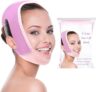 Face Slimming Chin Strap Adjustable Jawline Support Strap for Double Chin Care, Comfortable Breathable V Line Face Band for Women