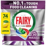 Fairy 30 Minute Miracle Platinum Plus Dishwasher Tablets, Fairy, 74 Capsules