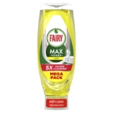 Fairy Max Power Washing Up Liquid Lemon 730ML, Easy and Effortless Cleaning, Even On Your Greasiest Pots and Pans