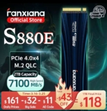 Fanxiang S880E M.2 SSD 7300MB/s 500mb M.2 NVMe SSD Drive with code – FANXIANG Official Store
