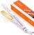 Faszin 2 in 1 Hair Straighteners, Fast Heating Titanium Flat Iron with Negative Ions, 3D Floating Plates for Smooth Styling, 11 Adjustable Temps, Dual Voltage(White)
