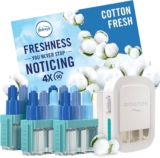 Febreze 3Volution Plug In Air Freshener Starter Kit 4 Refills, (20mlx4), Odour Fighter