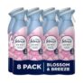 Febreze Room and Bathroom Air Freshener, Blossom Breeze, 185ml 8-Pack