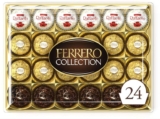 Ferrero Collection Pralines Mothers Day Chocolates Gift box, Coconut Raffaello and Dark Chocolate Rondnoir, Box of 24 Pcs 269.4g