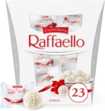 Ferrero Raffaello Pralines, Mothers Day Chocolate Gifts for Women and Men, Coconut Speciality with Coconut Filling and a Whole Almond, Box of 23 (230g)