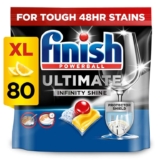 Finish Powerball Ultimate Infinity Shine, 80 Dishwasher Tablets, Lemon Sparkle (£5.95 / £6.30 S&S)