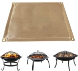 Fire Pit Rig Fireproof Resistant Mat – Flame Retardant Cloth for All Surfaces – Foldable/Easy Carry to Enjoy Plenty of Spaces (100x95cm)