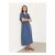 Fleur Indigo Blue Regular Jersey Midi Dress