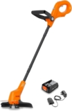 Flymo 18V SimpliTrim 250 Cordless Grass Trimmer Lightweight & Easy-to-Use for Precise Lawn Edging Battery & Charger Included, Orange
