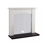 Focal Point Nebraska White & Black MDF Fireplace Surround Set