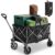Folding Camping Trolley Cart 150L Large Capacity 100KG Collapsible Wagon with All Terrain Wheels