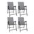 Folding Garden Chairs Set of 4