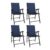 Folding Garden Chairs Set of 4
