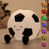 Football Silicone Night Light,Three-Level Dimming Touch-Control Bedside Lamp,Soft-Touch Design with Timer Function.Ideal for Home Decor,Birthday or Christmas Gifts,Suitable for Children