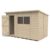 Forest Garden 4LIFE Pent Shed 10×6 Single Door 2 Windows25 Year Anti-Rot Guarantee