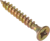 ForgeFix Multi-Purpose Single Thread Screws 3.5 x 35mm Zinc Yellow Passivated Box of 200