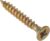 ForgeFix Multi-Purpose Single Thread Screws 3.5 x 35mm Zinc Yellow Passivated Box of 200