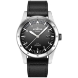 Fortis Flieger F-41 Watch 41MM Swiss Automatic Black Rubber Strap