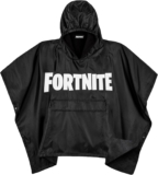 Fortnite Fleece Hoodie Poncho Boys Camping Warm Poncho Kids Waterproof Kids Hoodie Rain Lining Reusable Walking Raincoat Packable Rainwear Teenagers Girls for School Outdoor Holiday Hiking