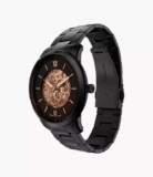 Fossil Neutra Automatic Black Stainless Steel Watch