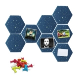 Fovasen Hexagon Tiles, Self-Adhesive Bulletin Boards, 8 Pcs
