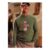 Fox Khaki Green Crew Neck Knitted Jumper