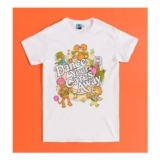 Fraggle Rock Dance Your Cares Away Swirl White T-Shirt