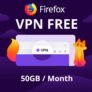 Free Mozilla Firefox VPN (Built-in) 50GB per month