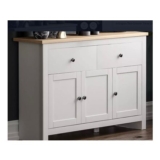 Free P&P – Arlington Two Drawer Three Door Sideboard – White or Grey