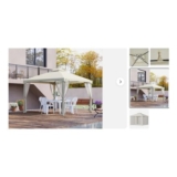 Free P&P – Outsunny 3 X 3 M Metal Gazebo 2-Tier Roof Marquee Party White