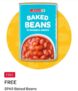 Free SPAR Baked Beans 400g, Via the App – Selected Accounts