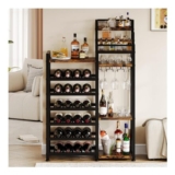 Free Standing 24 Bottle Wine Rack and Storage Unit
