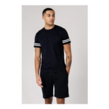 French Connection Cotton Stripe T-Shirt and Shorts Co Ord Set